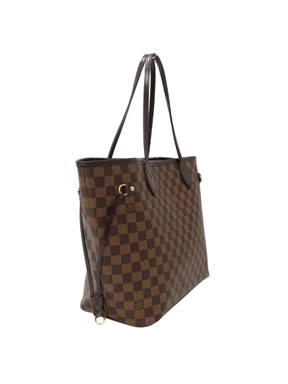 Louis Vuitton Damier Tote Neverfull MM Brown Shoulder Bag